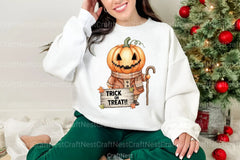 Pumpkin Head Trick or Treat Clipart Bundle - CraftNest - Digital Crafting and Art