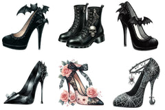 Gothic High Heel Shoes Clipart Bundle - CraftNest - Digital Crafting and Art