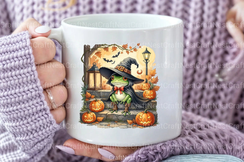 Halloween Frog Clipart Bundle - CraftNest - Digital Crafting and Art