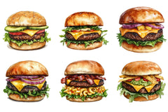 Cheeseburger Clipart Bundle - CraftNest - Digital Crafting and Art