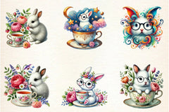 Easter Bunny Clipart Bundle - CraftNest - Digital Crafting and Art