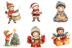 Christmas Boys Clipart Bundle - CraftNest - Digital Crafting and Art