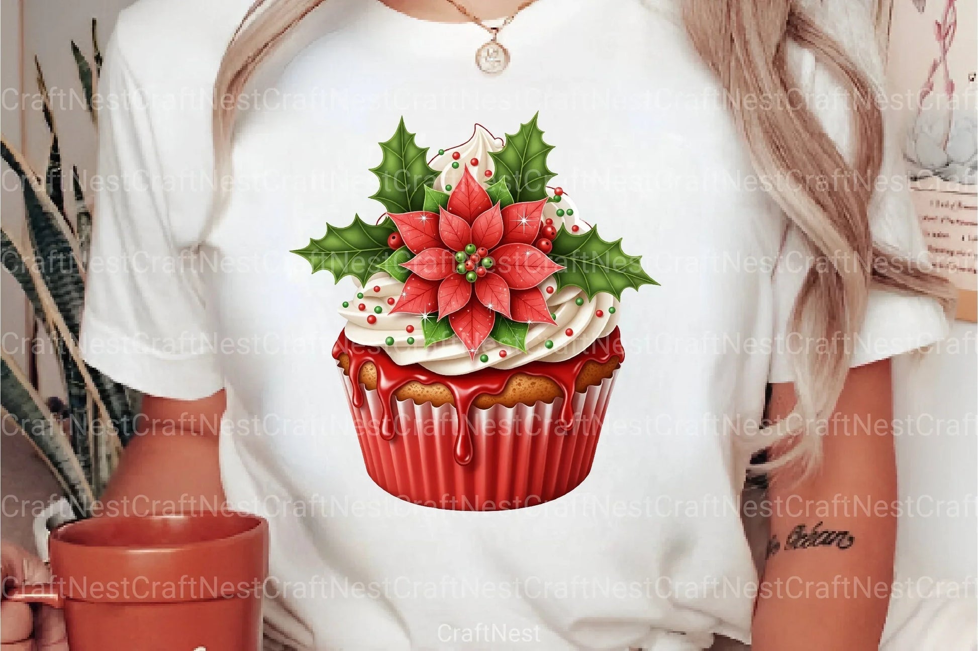 Christmas Cupcake Delights Sticker Clipart Bundle - CraftNest - Digital Crafting and Art