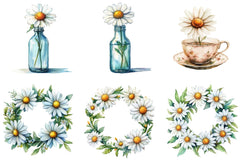 Summer Daisy Clipart Bundle - CraftNest - Digital Crafting and Art