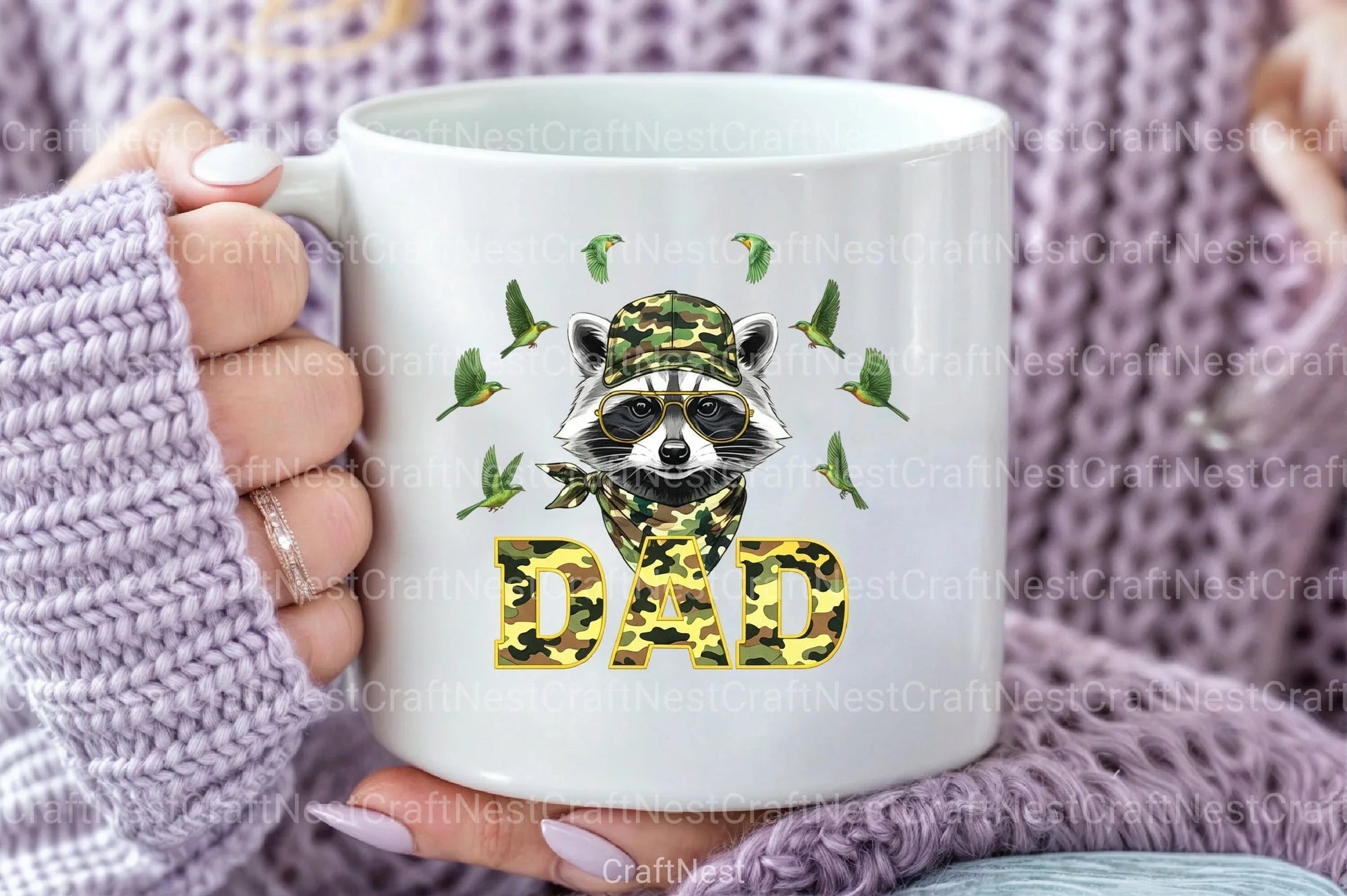 Camo Raccoon Woodland Clipart Bundle - CraftNest - Digital Crafting and Art