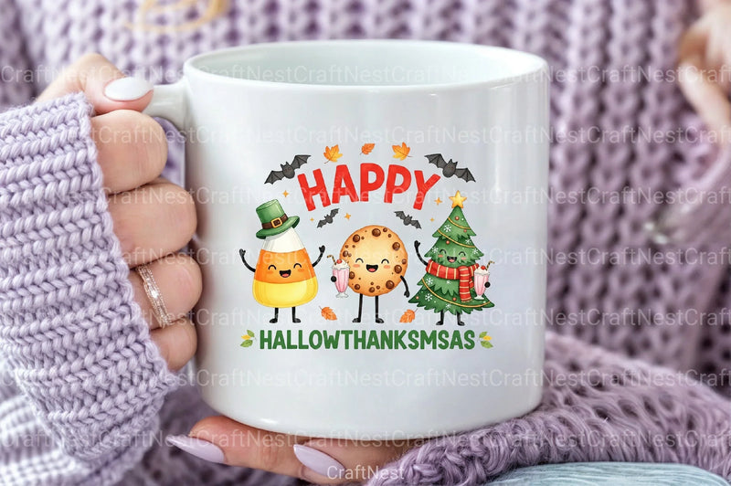 Happy Hallothanksmas Clipart Bundle 1 - CraftNest - Digital Crafting and Art