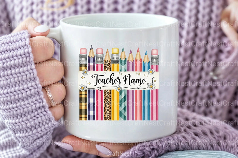 Custom Teacher Name Clipart Bundle - CraftNest - Digital Crafting and Art