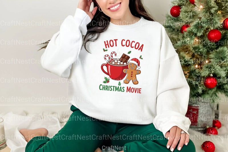 Hot Cocoa & Christmas Movie Clipart Bundle - CraftNest - Digital Crafting and Art