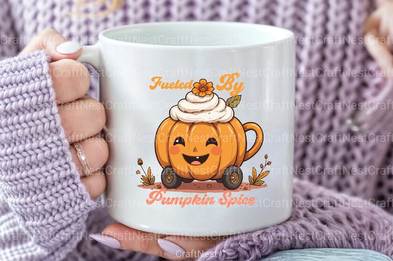 Fueled By Pumpkin Spice Digital Clipart Bundle - CraftNest - Digital Crafting and Art