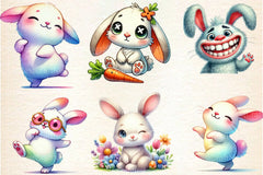 Funny Bunny Clipart Bundle 1 - CraftNest - Digital Crafting and Art