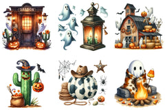 Western Halloween Clipart Bundle - CraftNest - Digital Crafting and Art