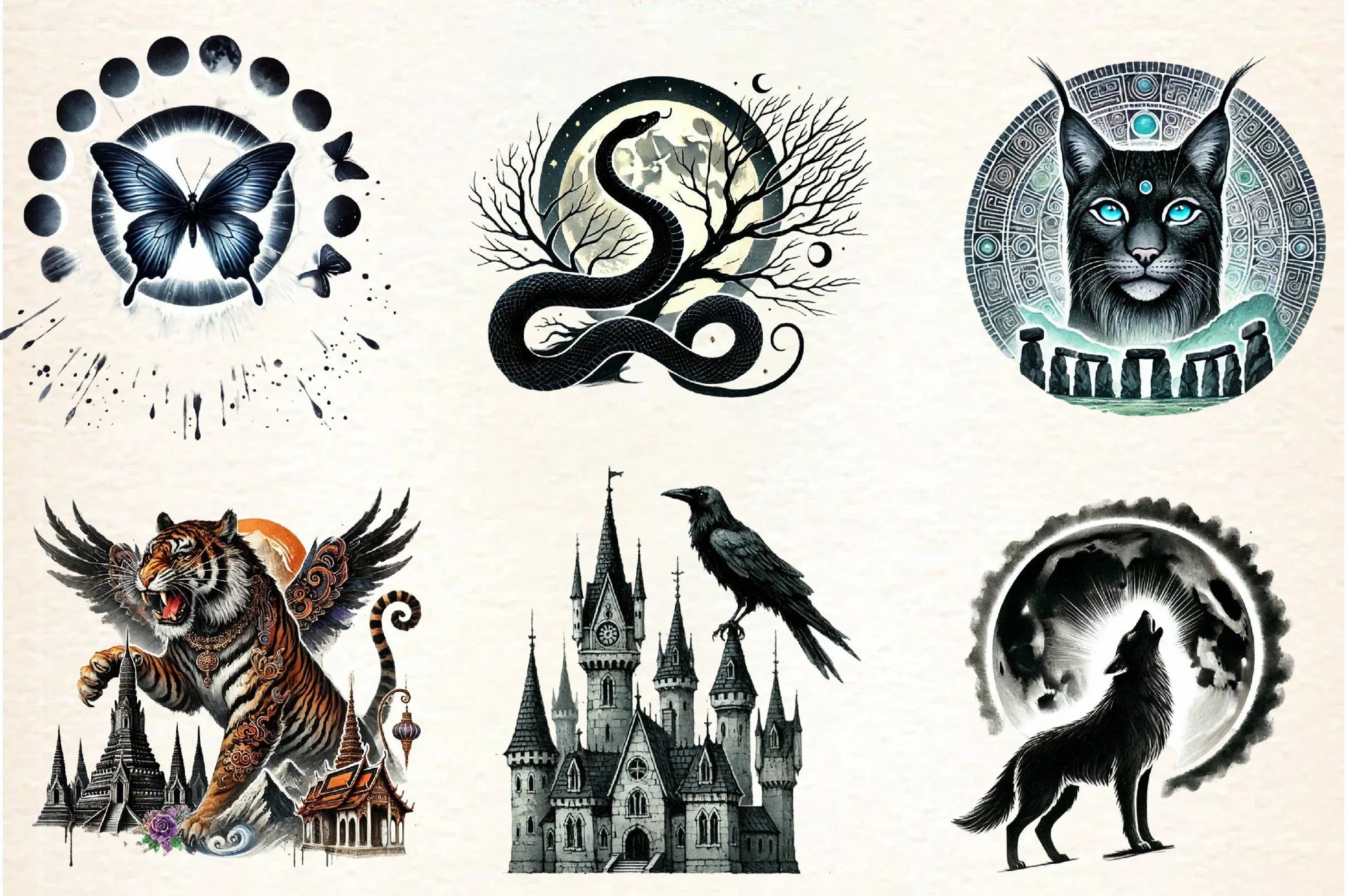 Black Month Animals Clipart Bundle - CraftNest - Digital Crafting and Art