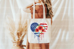 Patriotic USA Flowers Heart Clipart Bundle for 4th of July - CraftNest - Digital Crafting and Art