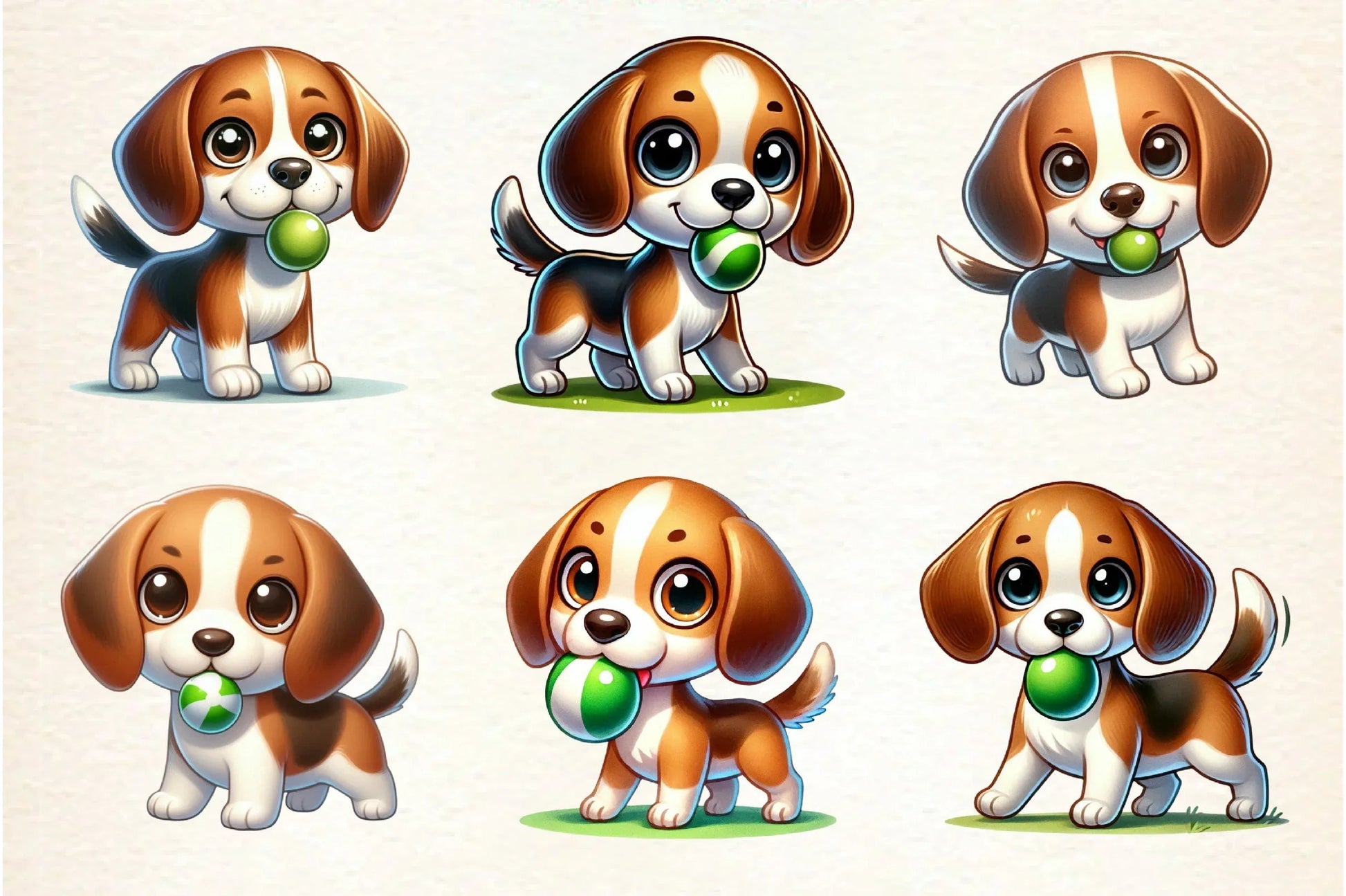 Beagle Dog Clipart Bundle - CraftNest - Digital Crafting and Art