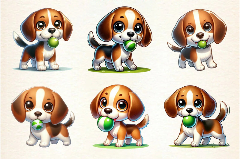 Beagle Dog Clipart Bundle - CraftNest - Digital Crafting and Art