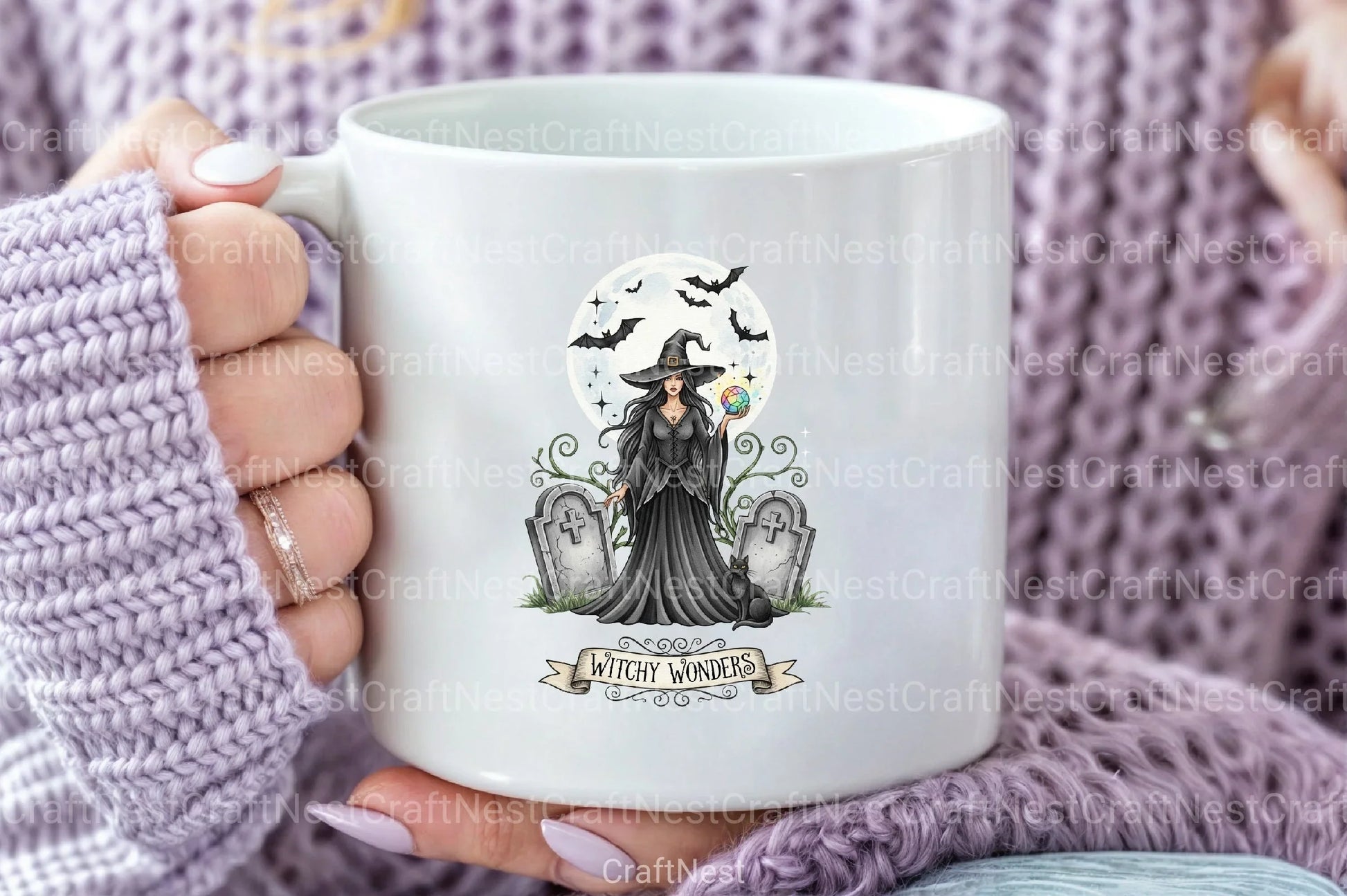 Vintage Halloween Witch Clipart Bundle 3 - CraftNest - Digital Crafting and Art