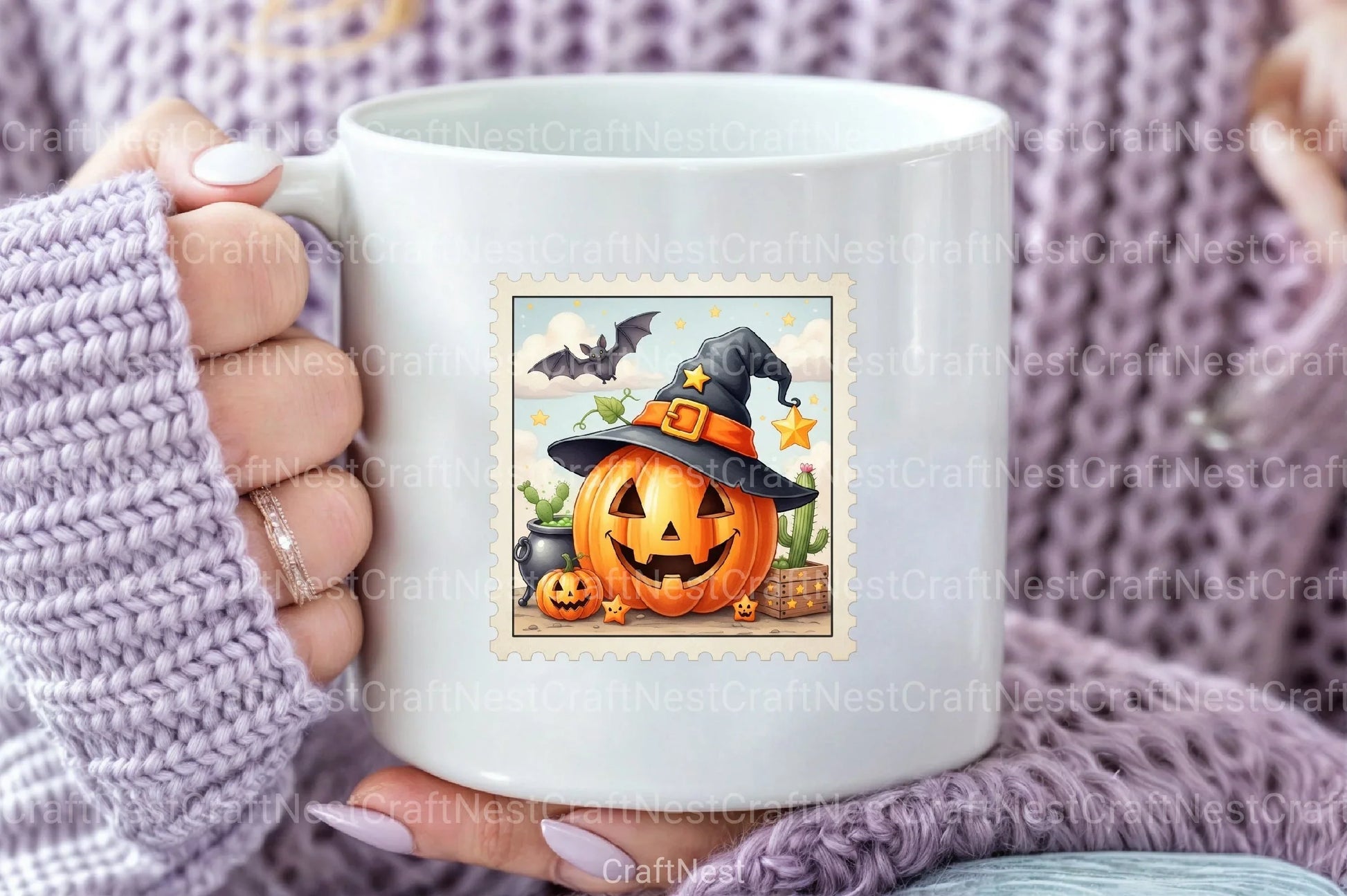 Pumpkin Postage Stamp Clipart Bundle 1234 - CraftNest - Digital Crafting and Art