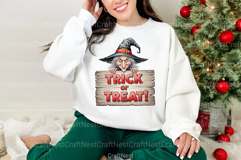 Witch Trick or Treat Clipart Bundle - CraftNest - Digital Crafting and Art