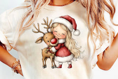 Cute Christmas Girls Clipart Bundle - CraftNest - Digital Crafting and Art