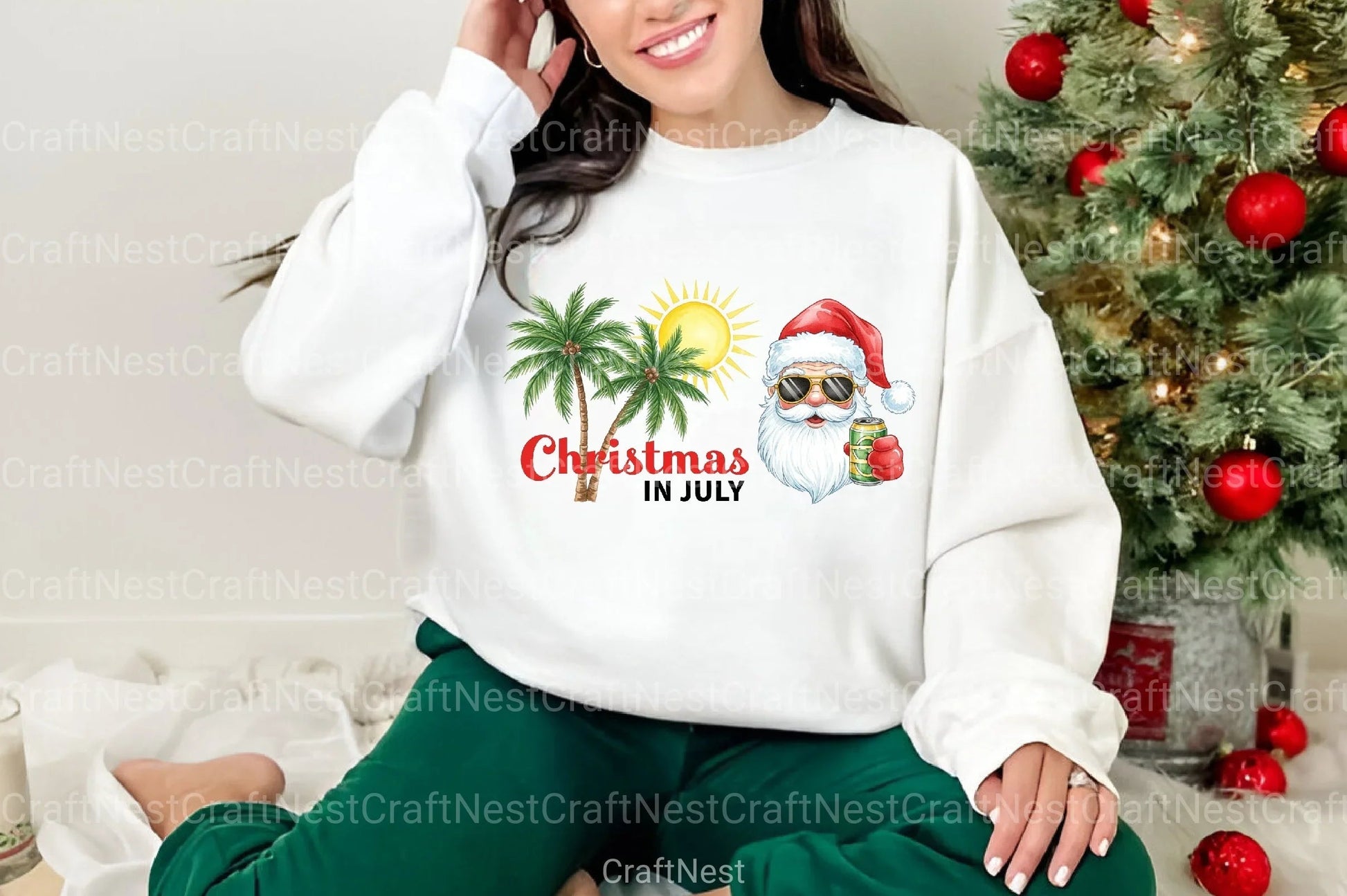 Christmas in July Funny Clipart Bundle 9 - CraftNest - Digital Crafting and Art