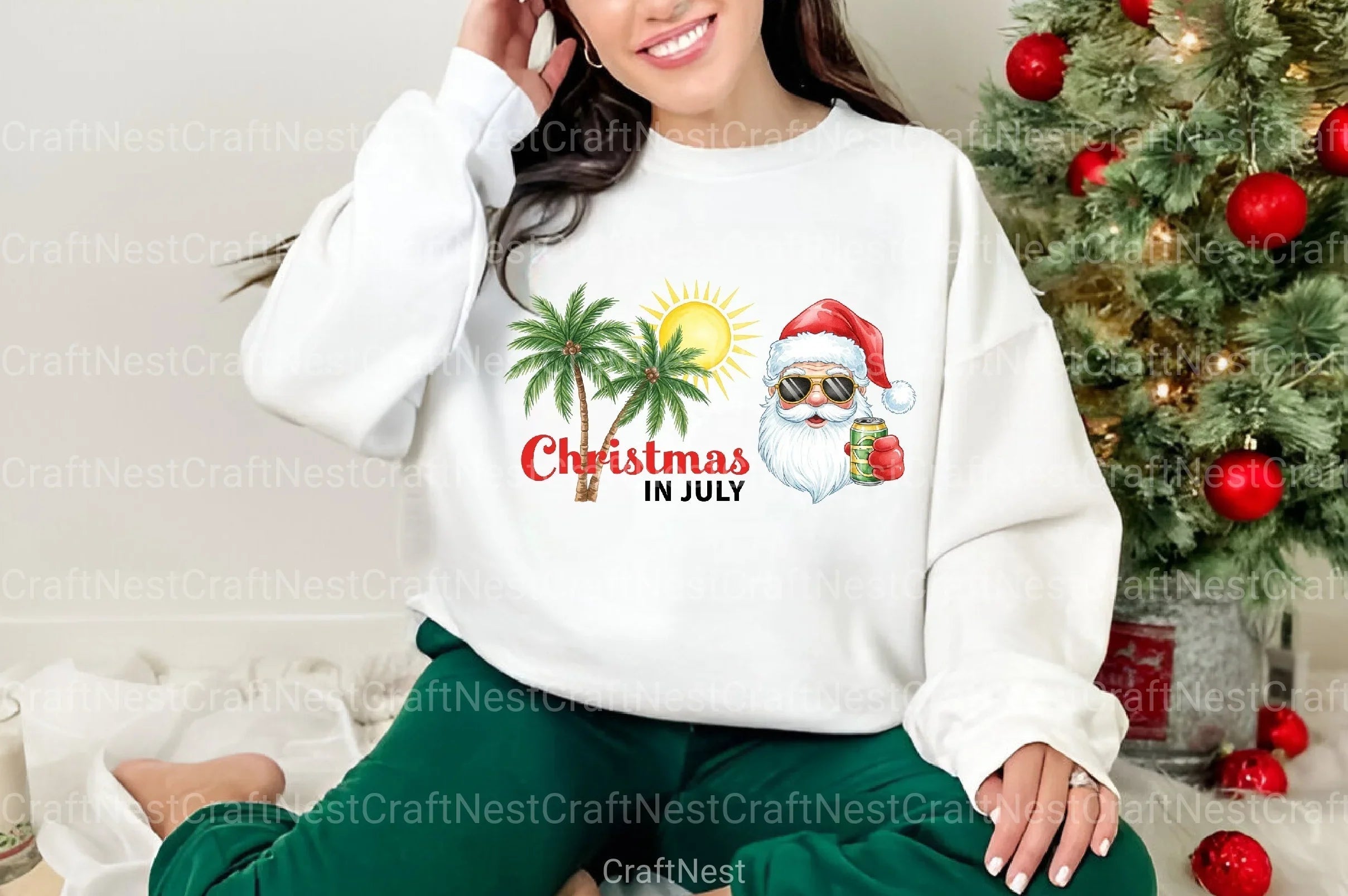 Christmas in July Funny Clipart Bundle 9 - CraftNest - Digital Crafting and Art