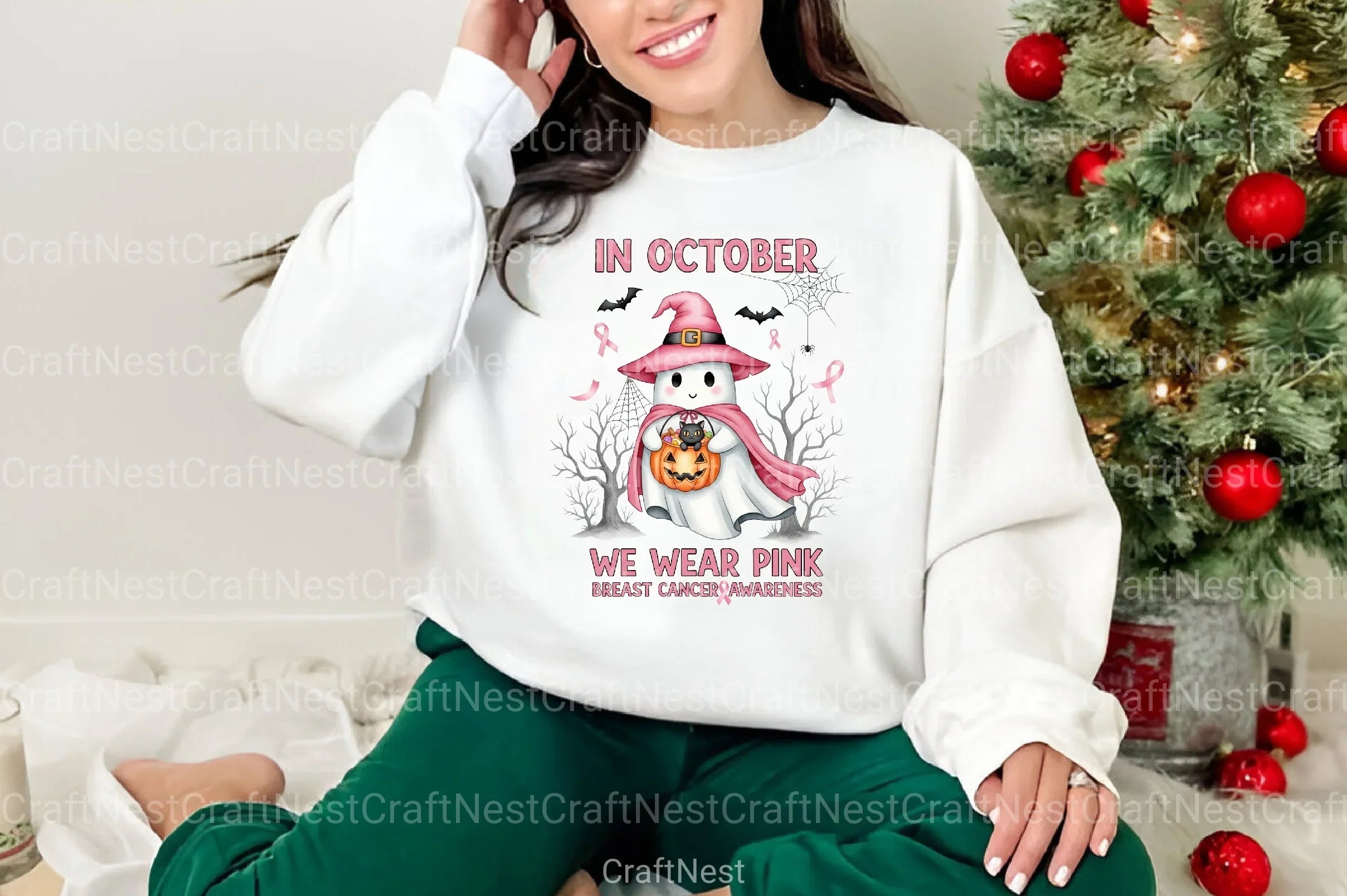 Halloween Breast Cancer Clipart Bundle 7 - CraftNest - Digital Crafting and Art