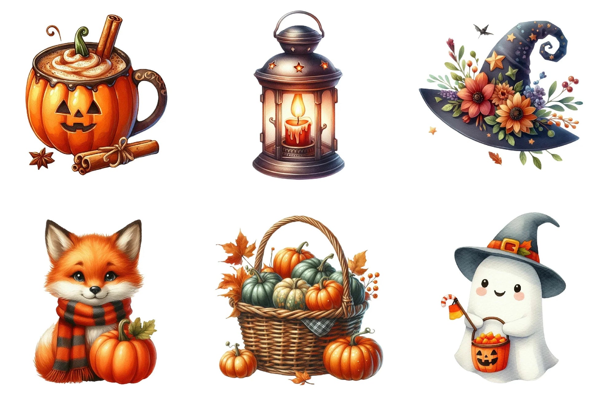 Fall Halloween Clipart Bundle - CraftNest - Digital Crafting and Art