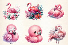 Flamingo Clipart Bundle - CraftNest - Digital Crafting and Art