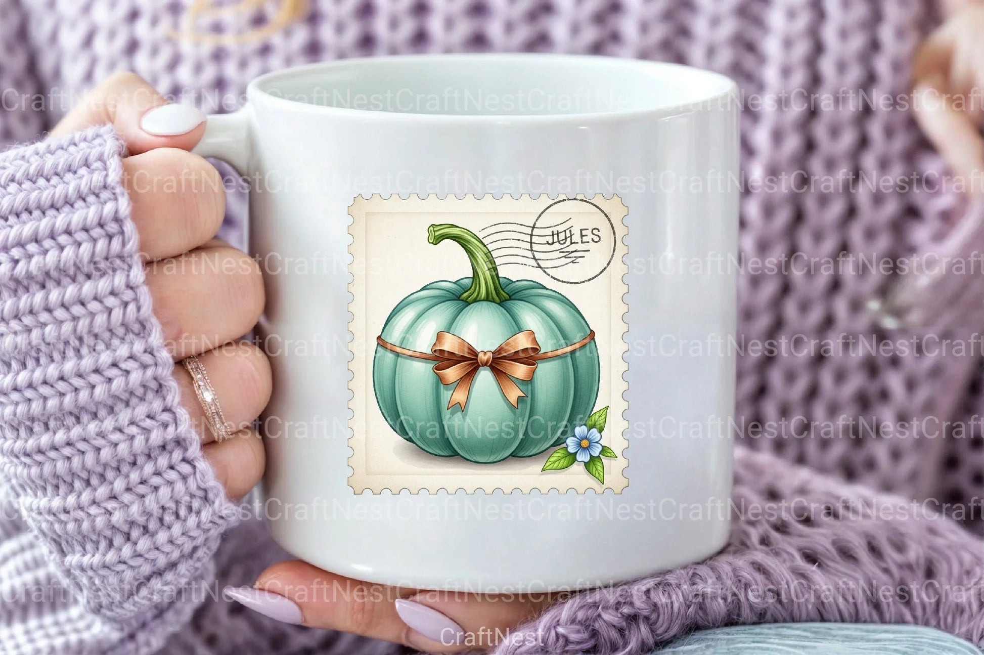 Pumpkin Postage Stamp Clipart Bundle 3 - CraftNest - Digital Crafting and Art