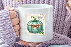 Pumpkin Postage Stamp Clipart Bundle 3 - CraftNest - Digital Crafting and Art