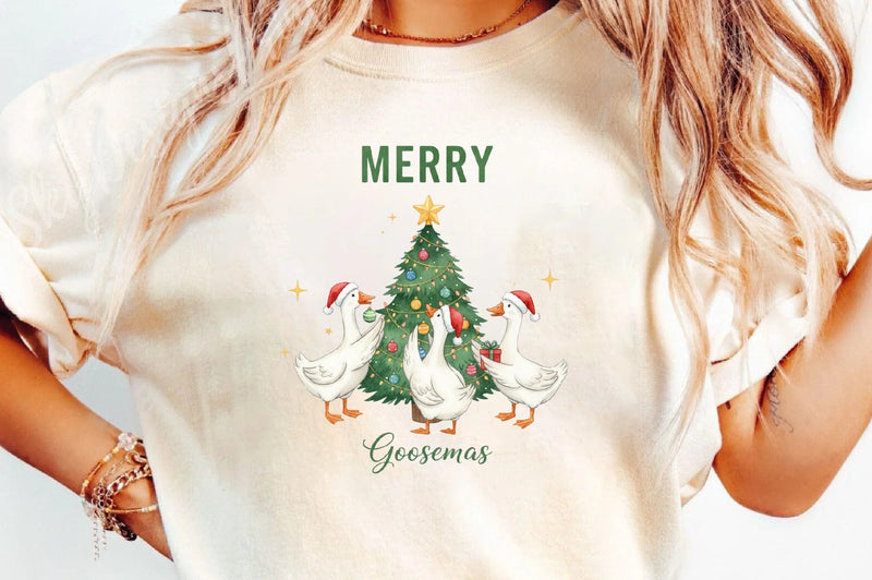 Funny Christmas Santa Goose Clipart Bundle - CraftNest - Digital Crafting and Art