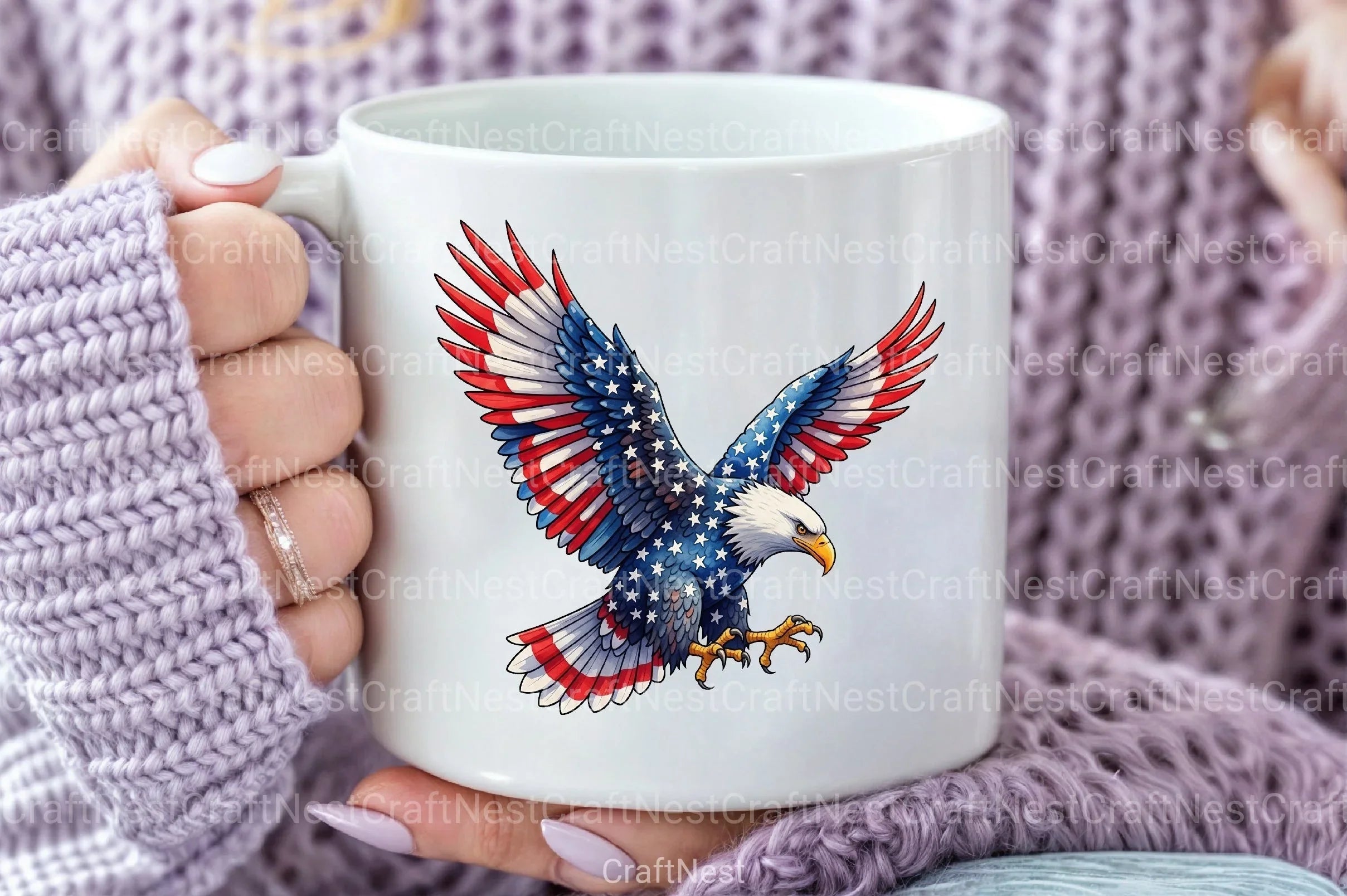 American Patriotic Eagle 4th of July Clipart Bundle - CraftNest - Digital Crafting and Art