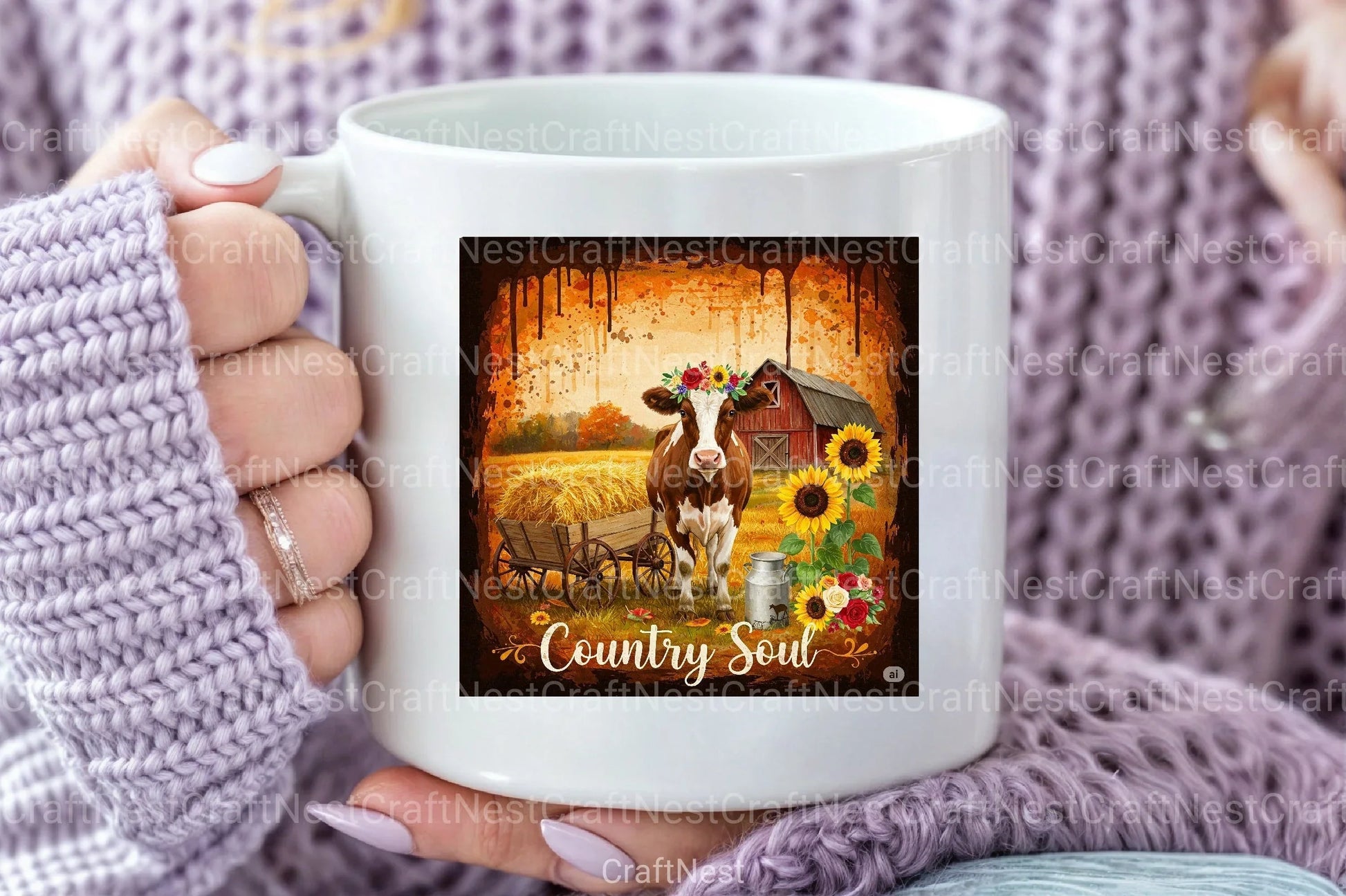 Vintage Country Western Brushstroke Clipart Bundle - CraftNest - Digital Crafting and Art