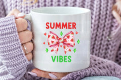 Summer Vibes Watermelon Bow Clipart Bundle - CraftNest - Digital Crafting and Art