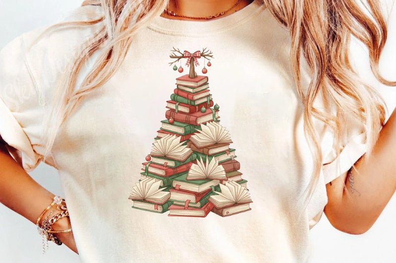 Christmas Tree Books Teacher Clipart Bundle - CraftNest - Digital Crafting and Art