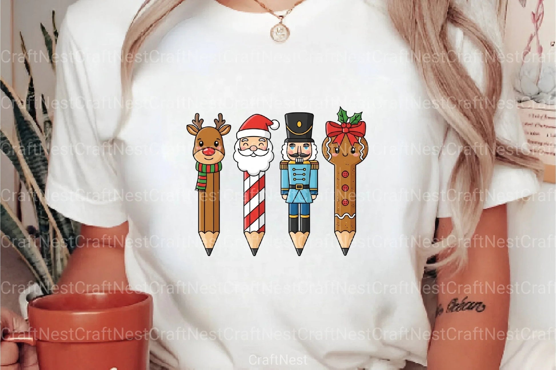 Christmas Pencils Clipart Bundle 1 - CraftNest - Digital Crafting and Art