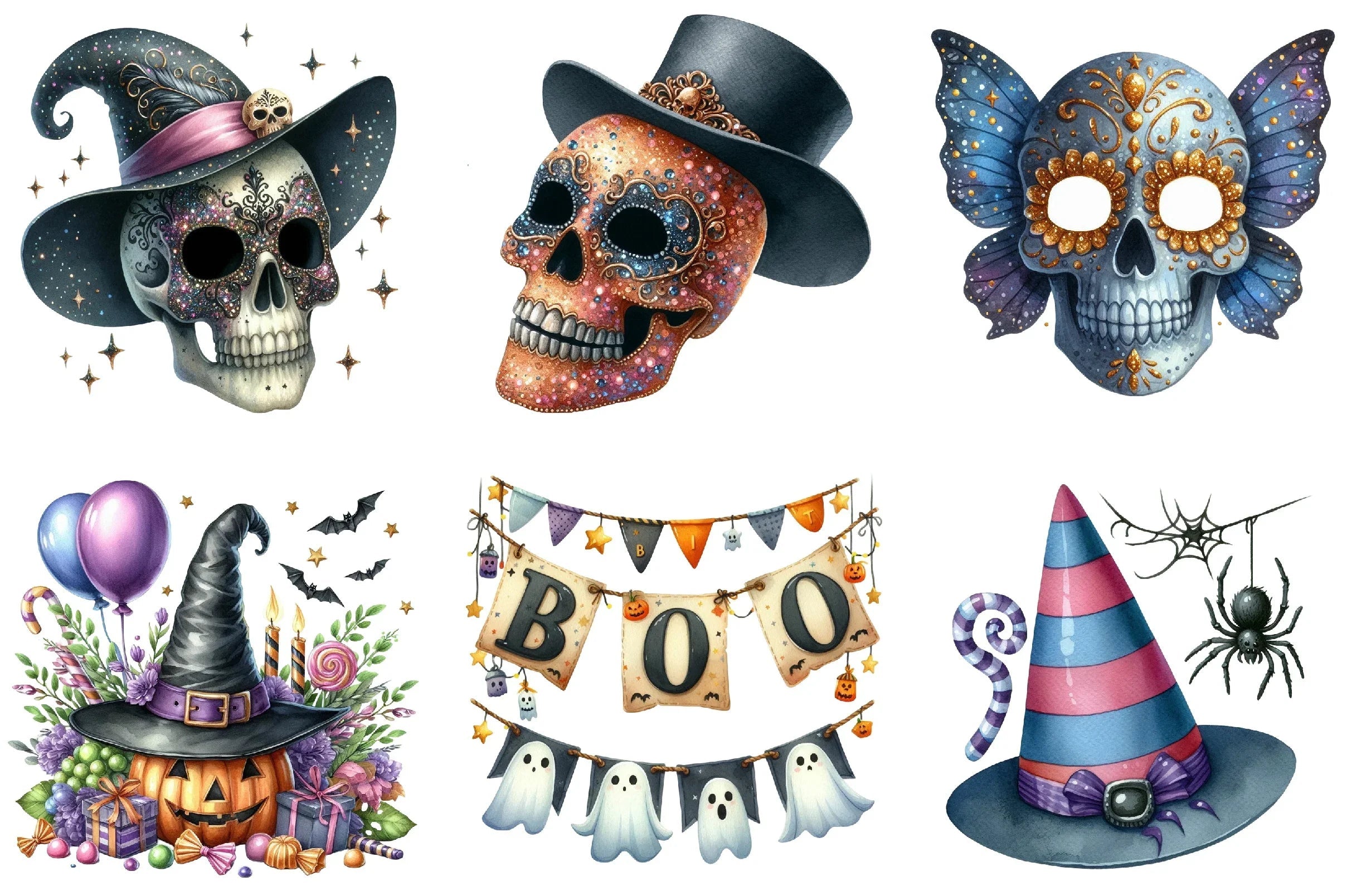 Halloween Party Clipart Bundle - CraftNest - Digital Crafting and Art