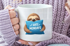 Funny Sloth Quotes Clipart Bundle 1 - CraftNest - Digital Crafting and Art