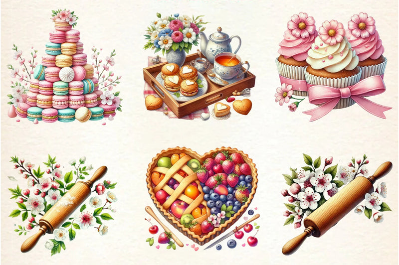 Love Spring Baking Clipart Bundle - CraftNest - Digital Crafting and Art
