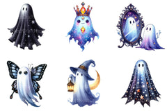 Enchanted Ghost Halloween Clipart Bundle 2 - CraftNest - Digital Crafting and Art