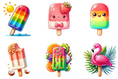 Popsicle Summer Clipart Bundle - CraftNest - Digital Crafting and Art