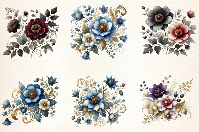Flower Clipart Bundle - CraftNest - Digital Crafting and Art