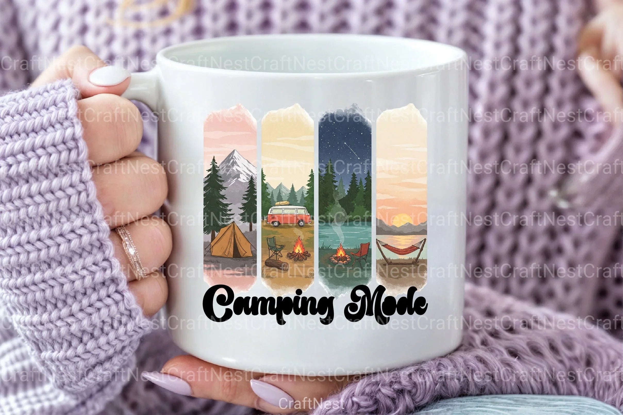 Camping Brushstroke Clipart Bundle 2 - CraftNest - Digital Crafting and Art