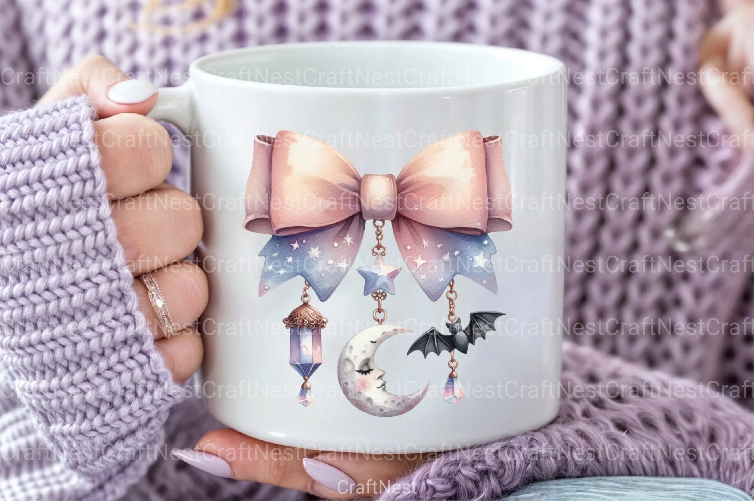 Halloween Coquette Bow Clipart Bundle 5 - CraftNest - Digital Crafting and Art