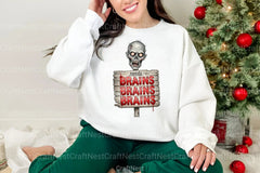 Zombie Brains Illustration Art Clipart Bundle - CraftNest - Digital Crafting and Art