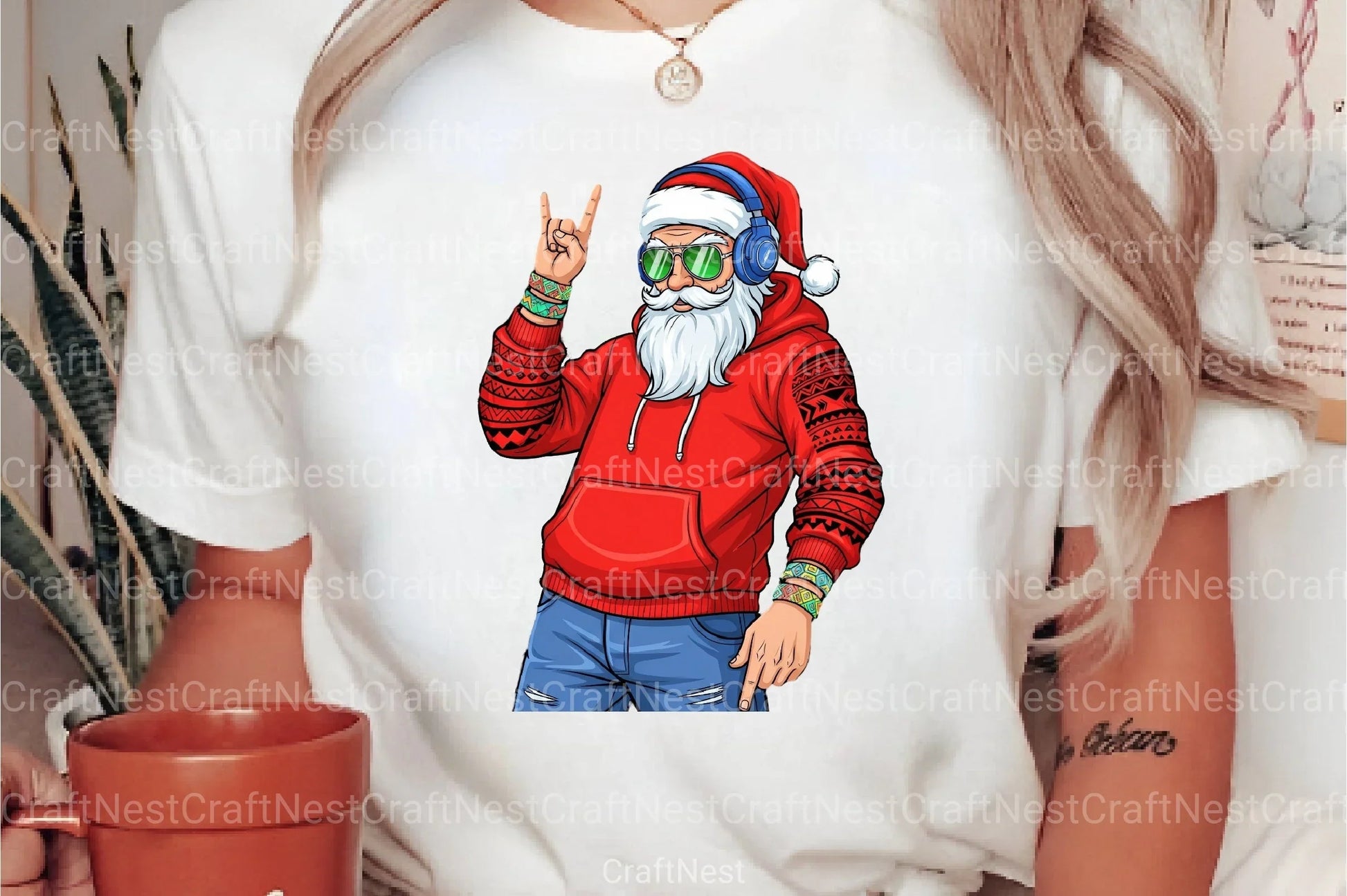 Hip Hop Santa Clipart Bundle - CraftNest - Digital Crafting and Art