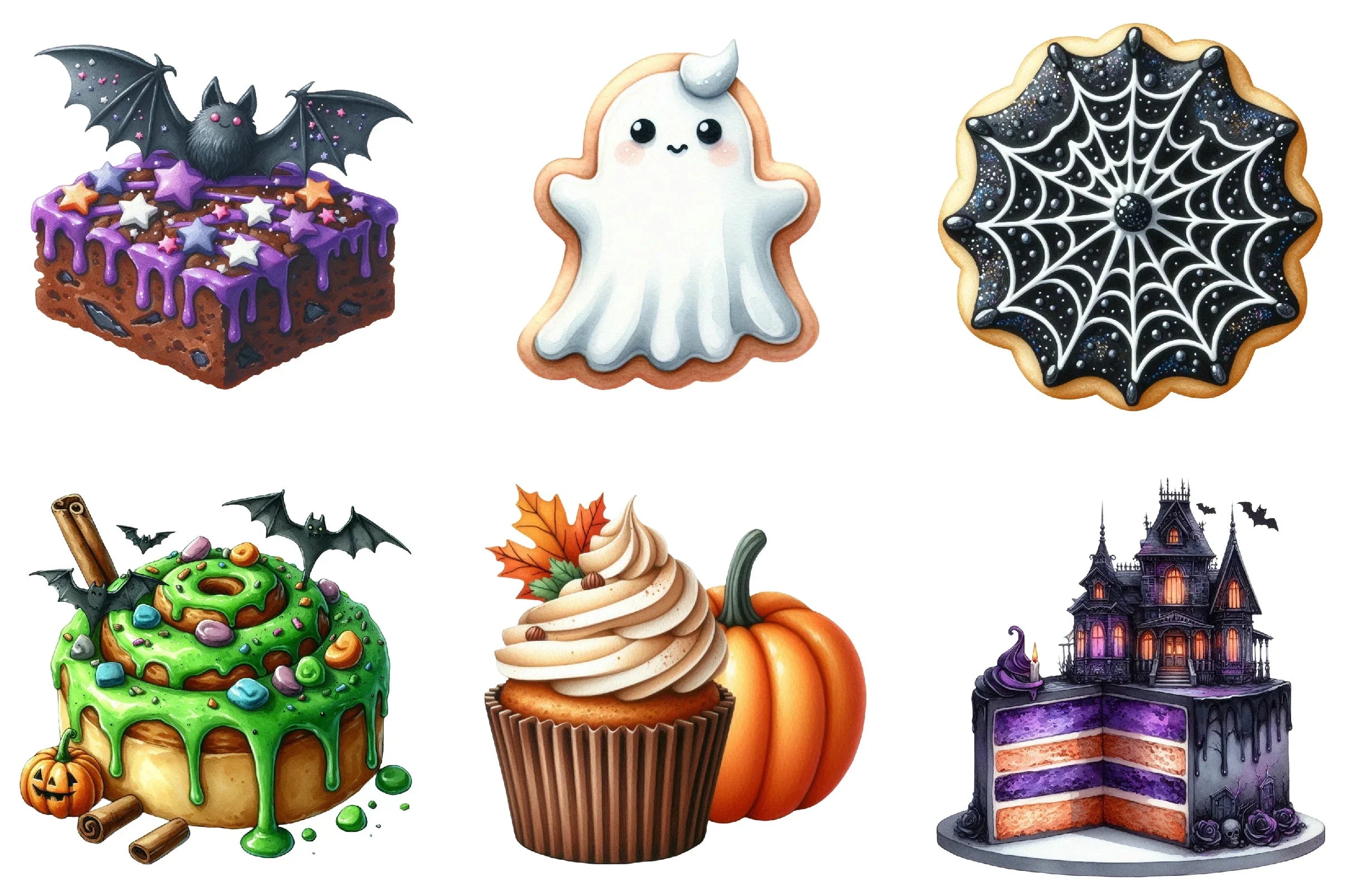 Halloween Bakery Clipart Bundle - CraftNest - Digital Crafting and Art