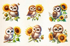 Spring Animal Sunflowers Clipart Bundle - CraftNest - Digital Crafting and Art