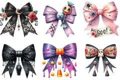 Halloween Coquette Bow Clipart Bundle 8 - CraftNest - Digital Crafting and Art