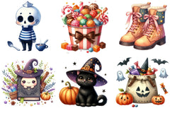 Cute Halloween Clipart Bundle - CraftNest - Digital Crafting and Art